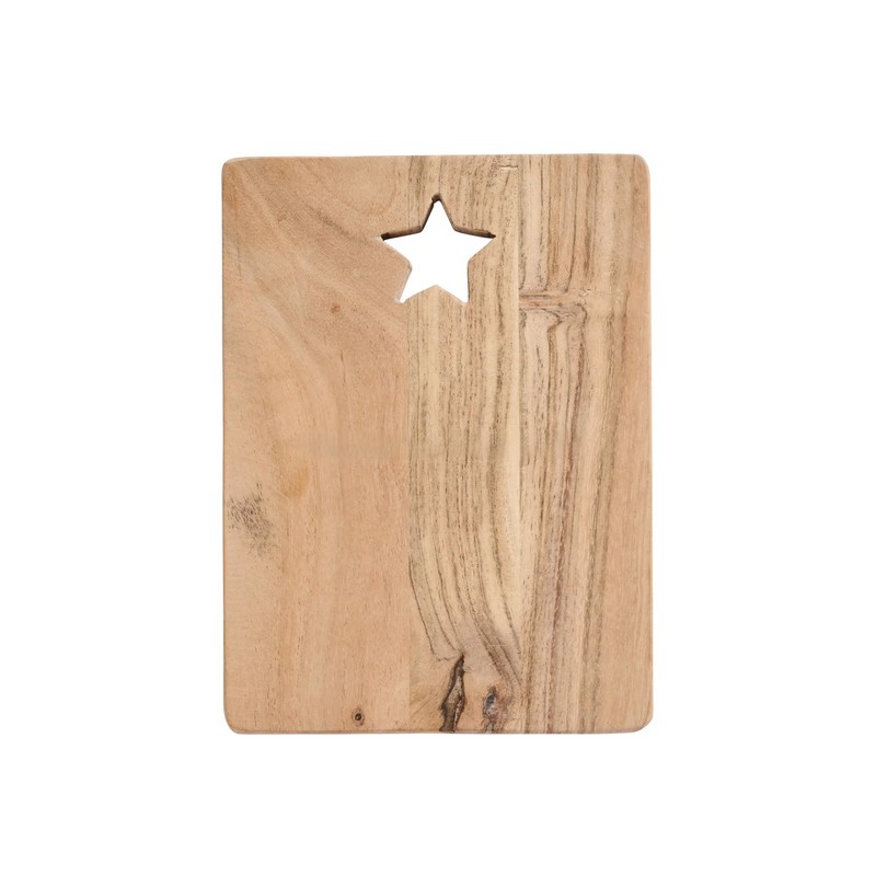 Tagliere in legno di acacia con stella